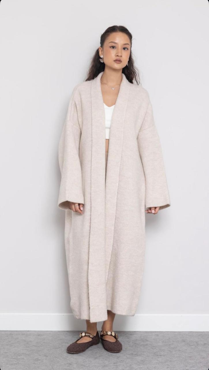 Wool coat offwhite