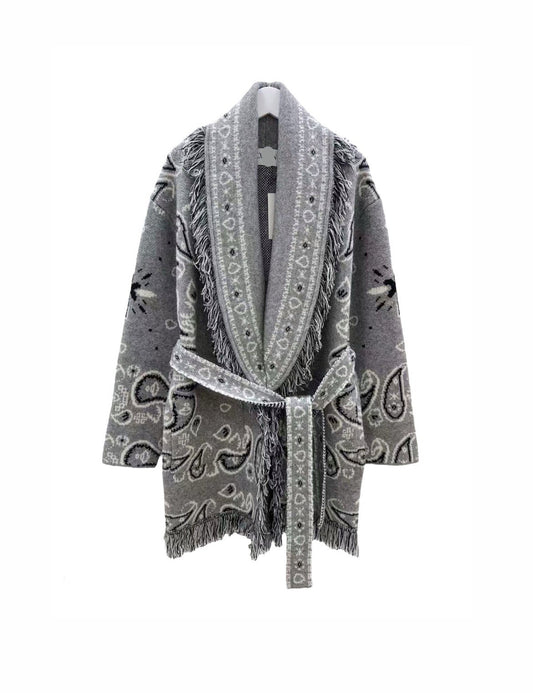 Bandana cardigan Light Grey
