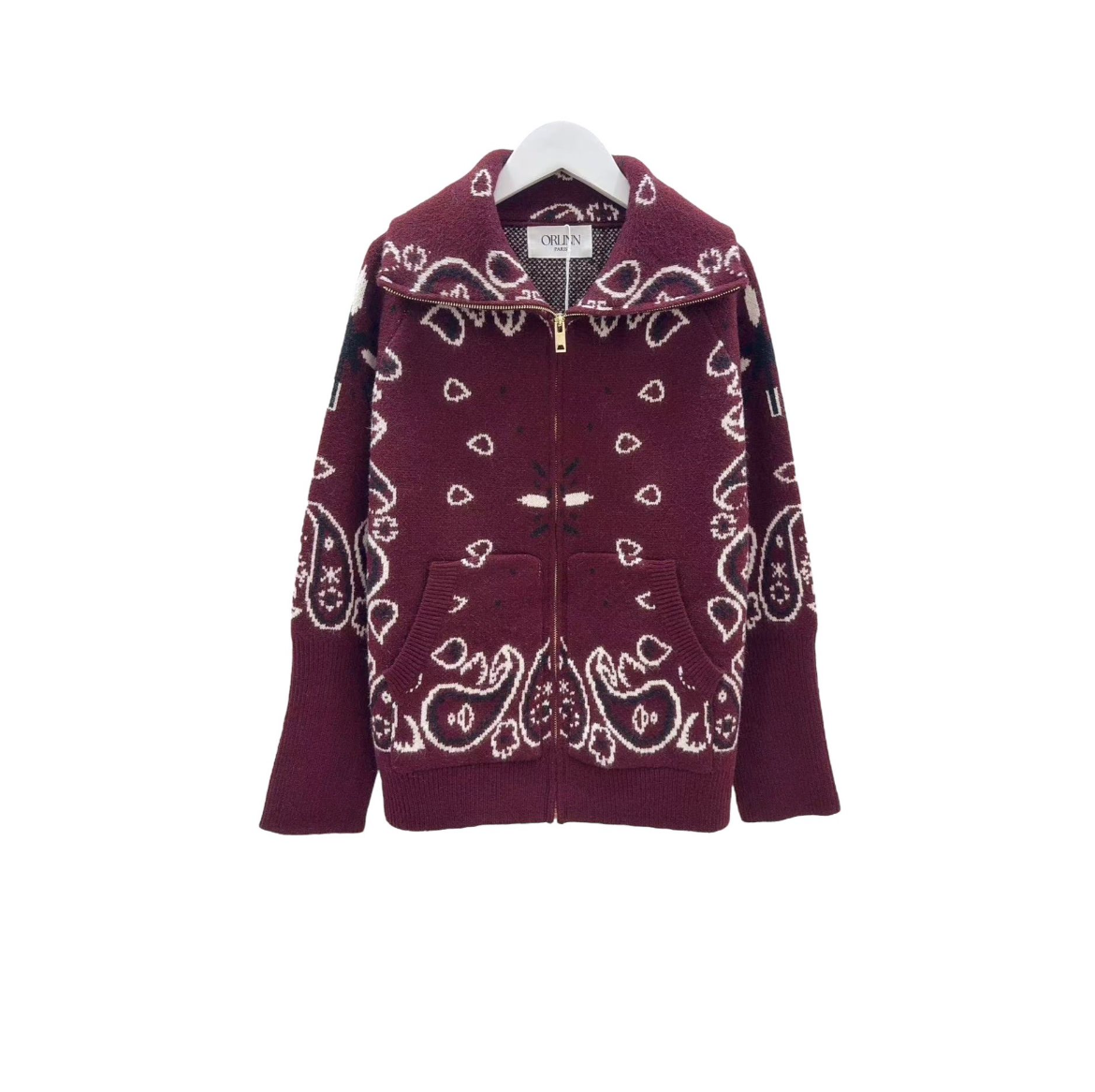 Bandana Zipper Burgundy