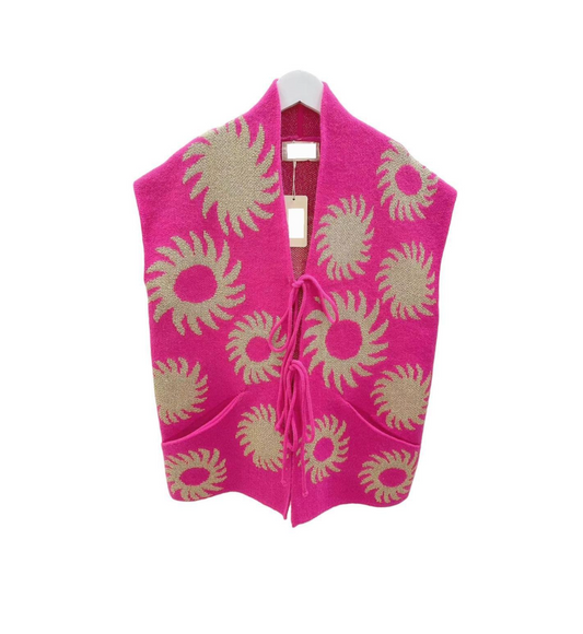 Vest Pink Printed