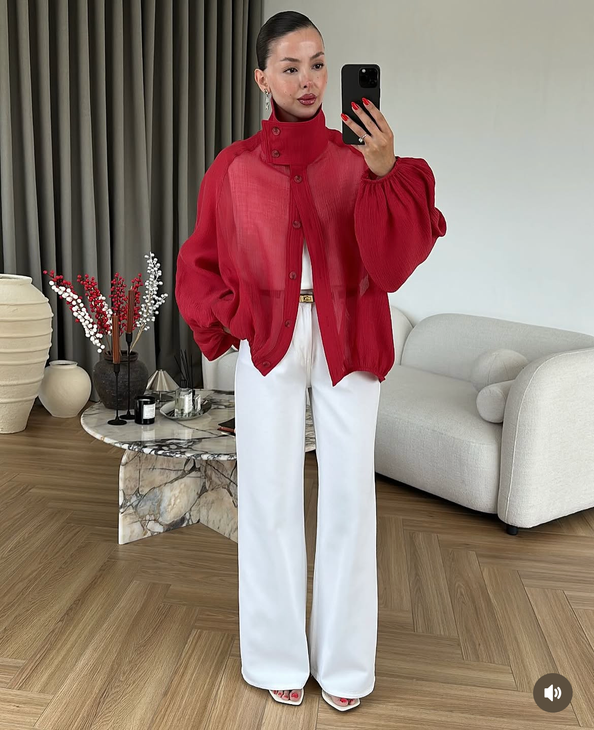 Bomber red jacket