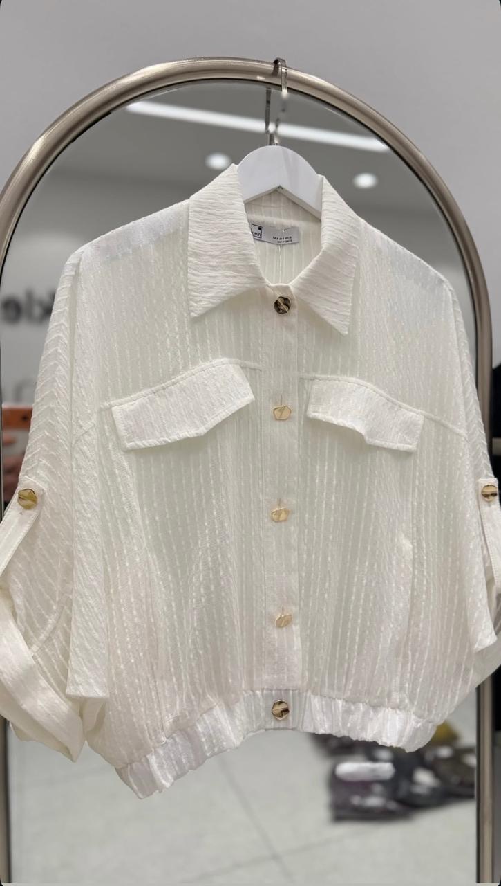 Shirt offwhite buttons