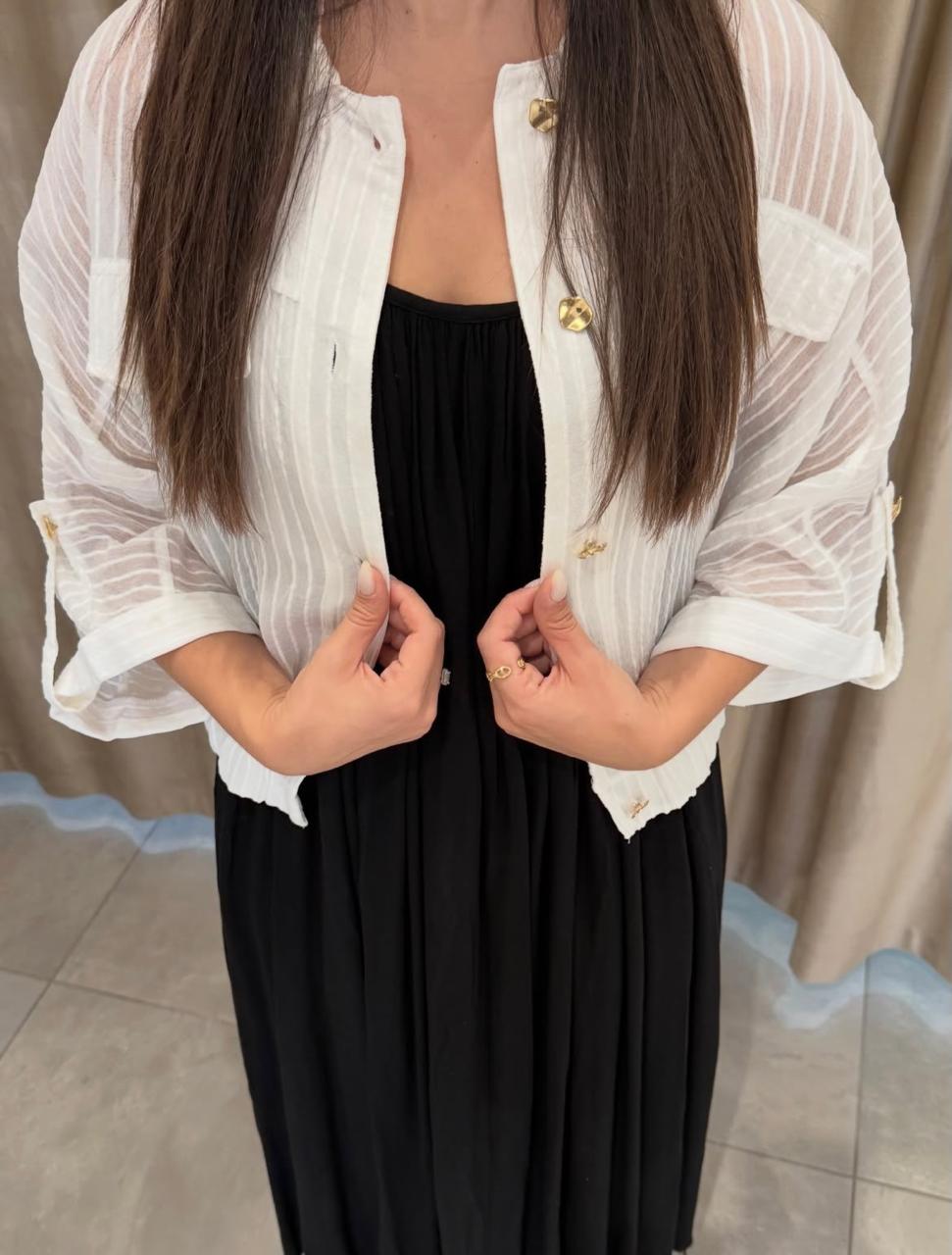 Shirt offwhite buttons