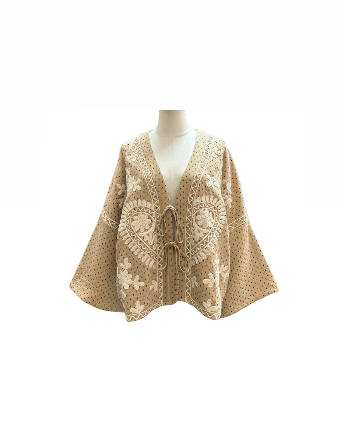 Vest Kimono Camel