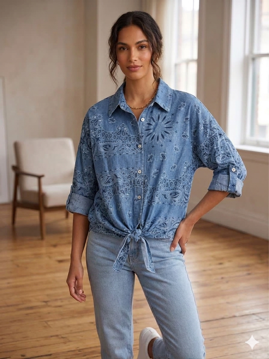 Shirt bandana blue