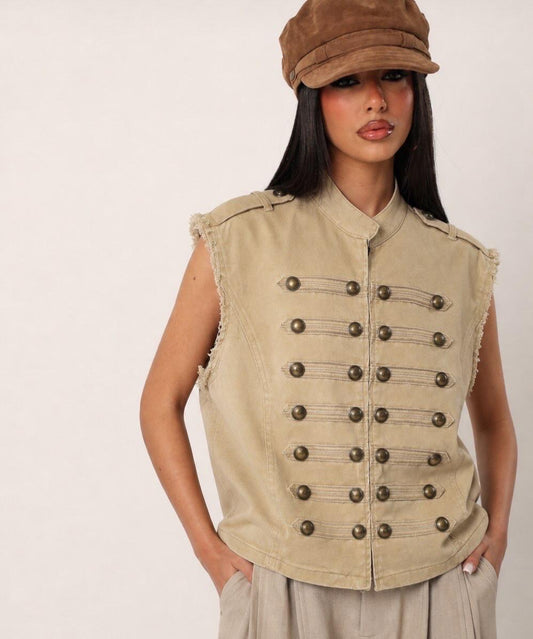 Vest beige napoleon