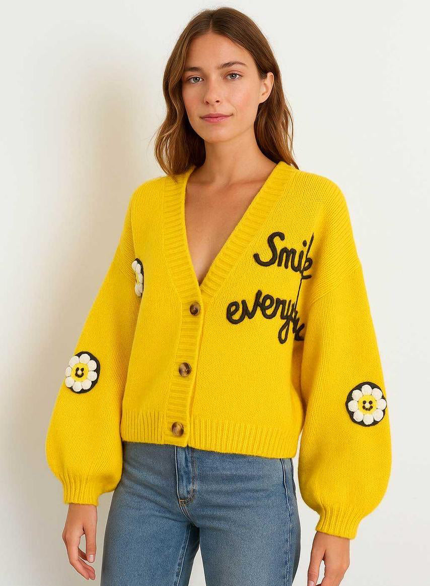 Pullover Yellow smile