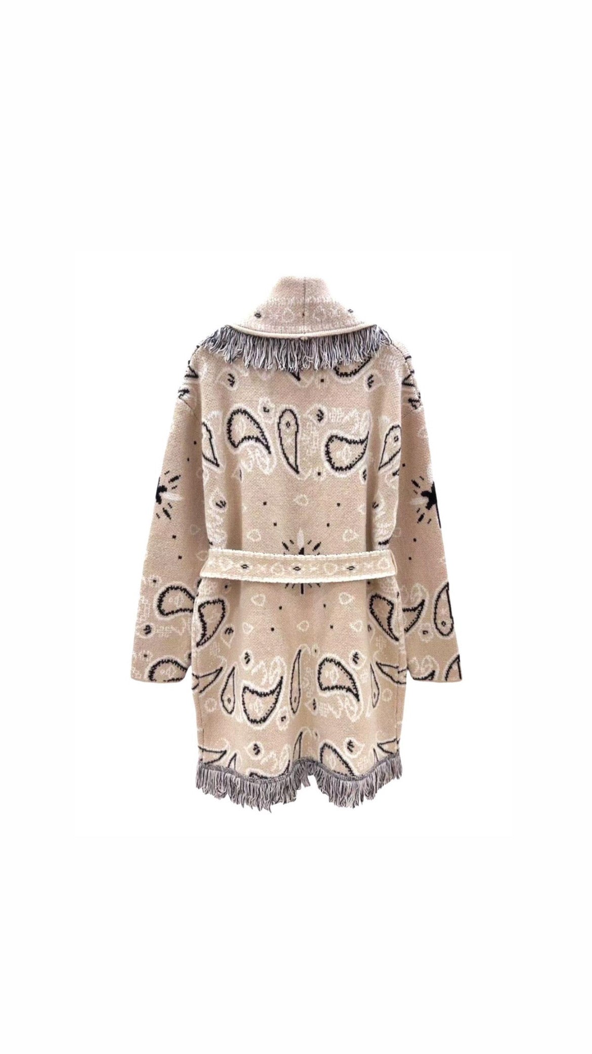 Bandana cardigan light beige