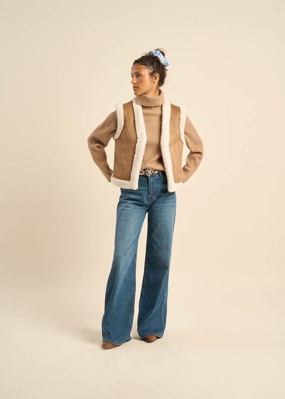 Vest camel fur
