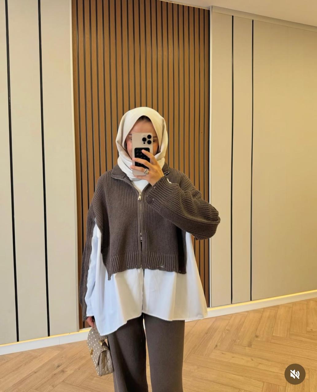 Brown Set attcahed shirt