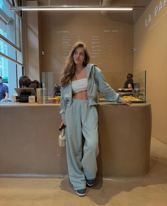 Set light olive cotton