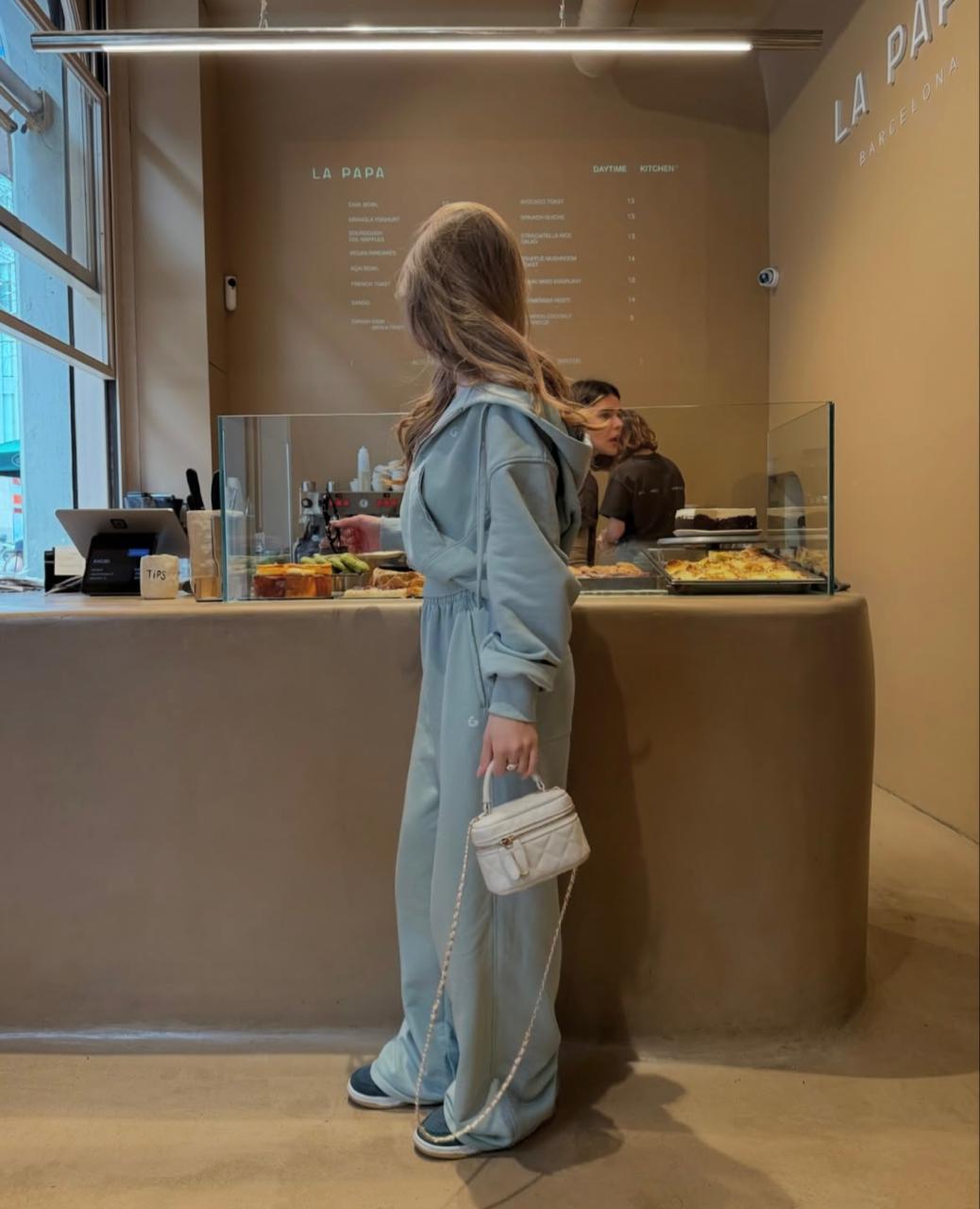 Set light olive cotton