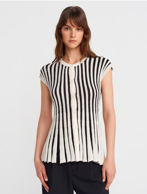 Vest Striped knitted