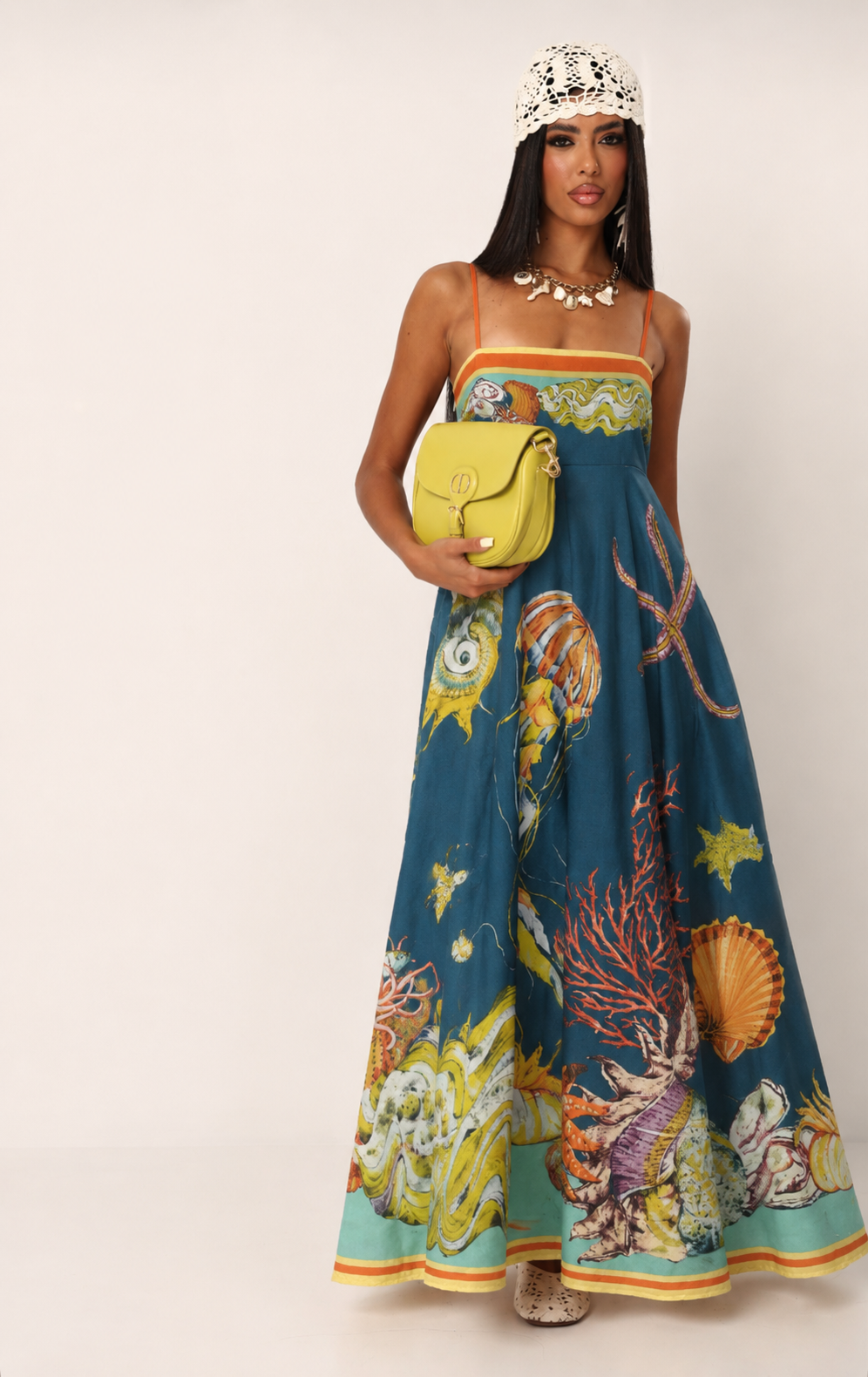 Dress patten blue