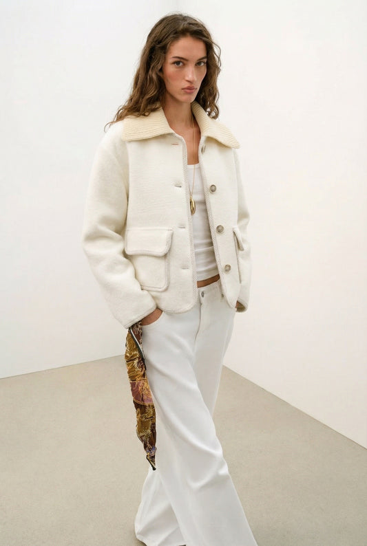 Jacket offwhite knit