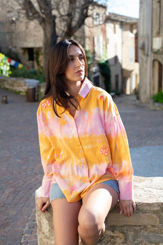 Shirt pattern tie die