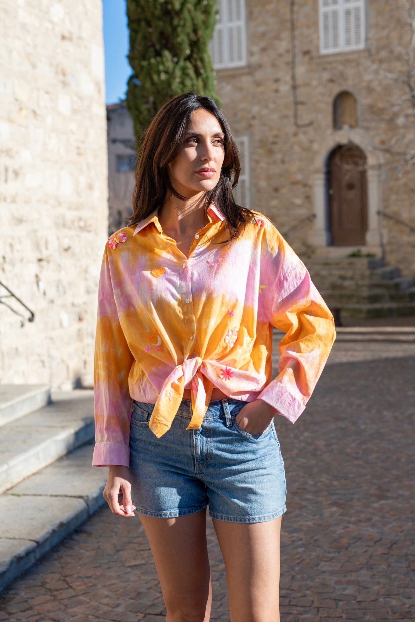 Shirt pattern tie die