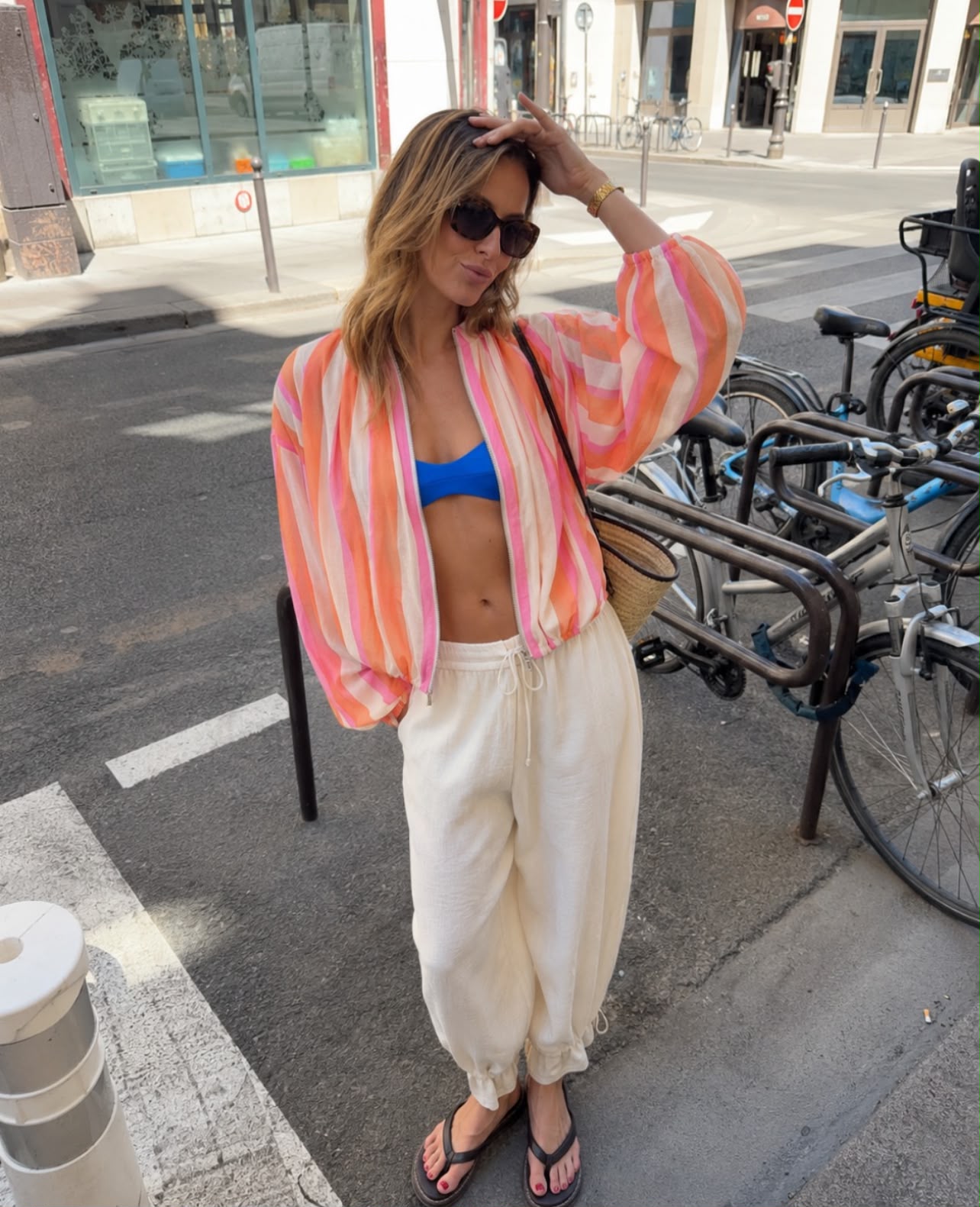 Bomber multicolor stripe