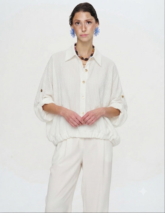 Shirt offwhite buttons