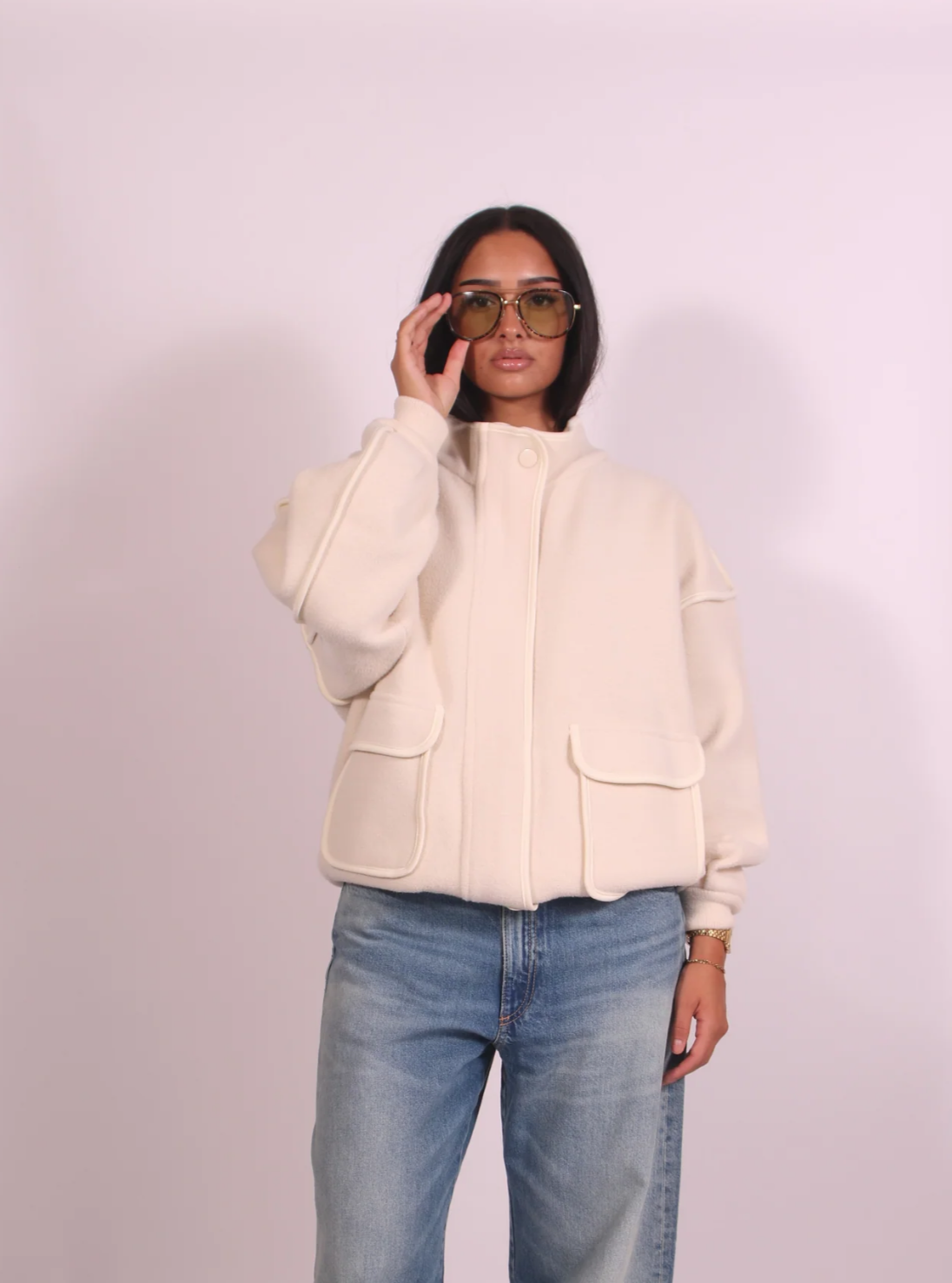 Jacket wool offwhite