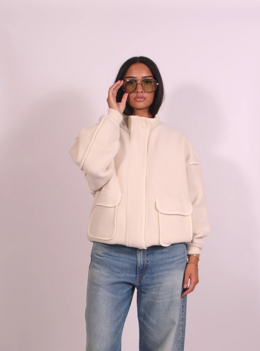 Jacket wool offwhite