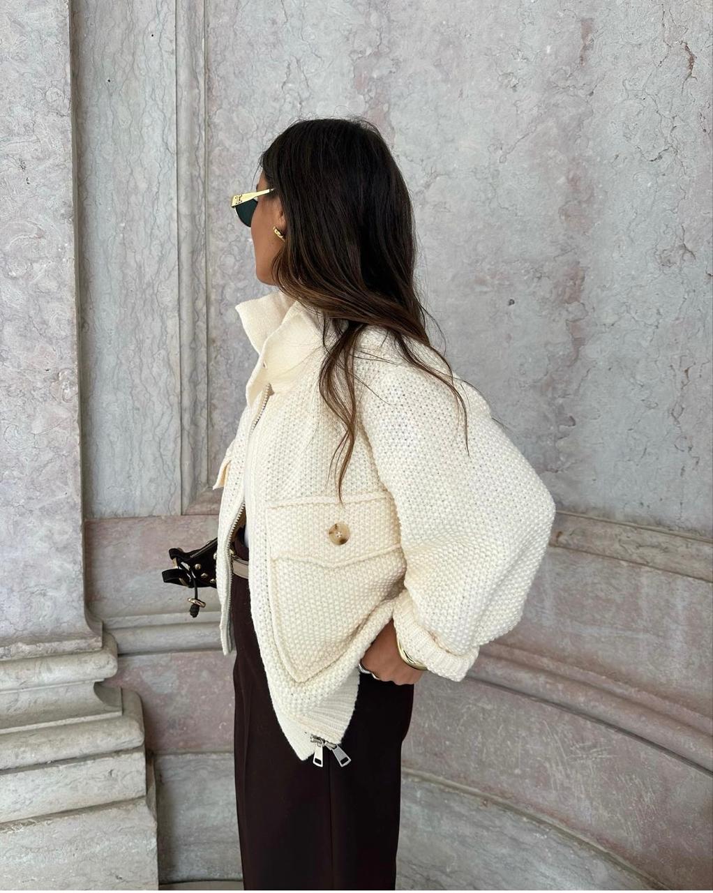 Jacket offwhite handmade