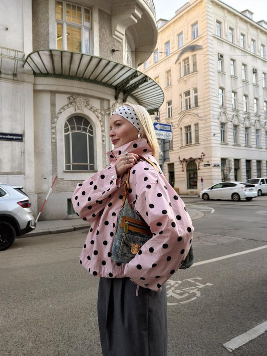 Jacket polka pink