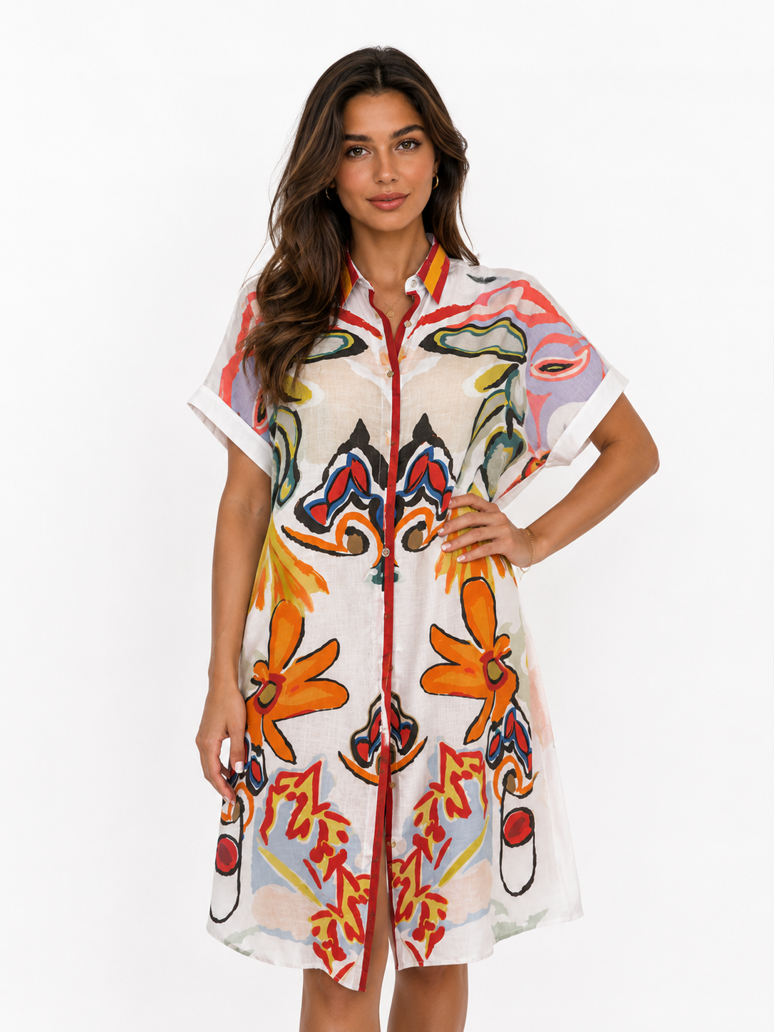 Dress shirt floral pattern