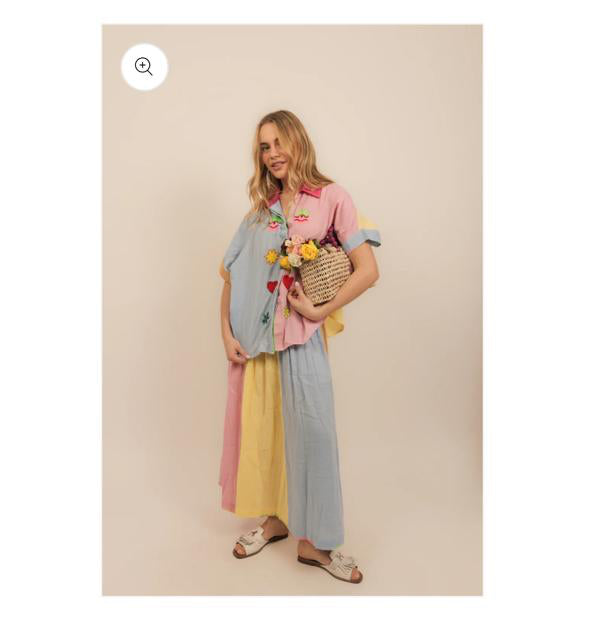 Set shirt + skirt multicolor