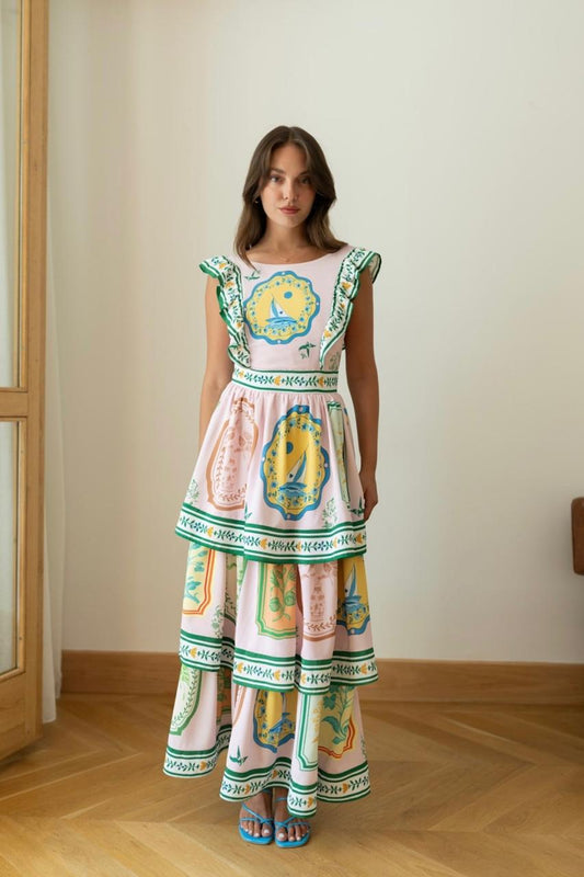 Dress pattern ruffles