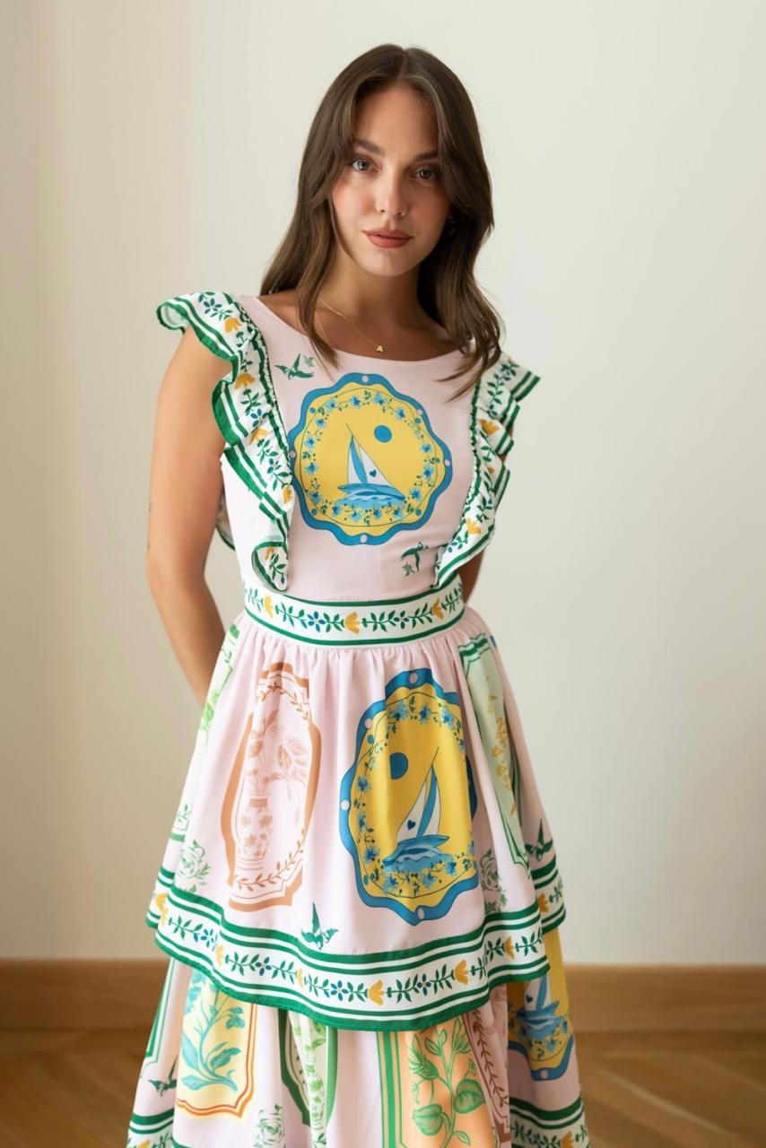Dress pattern ruffles