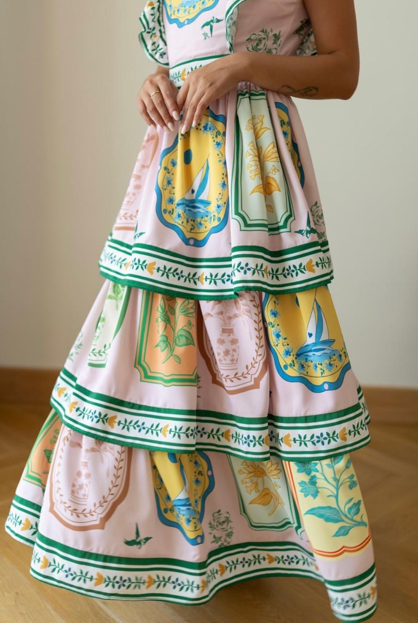 Dress pattern ruffles