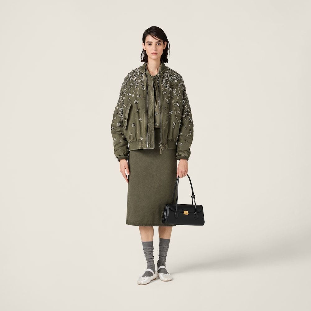 Jacket emroidery Olive