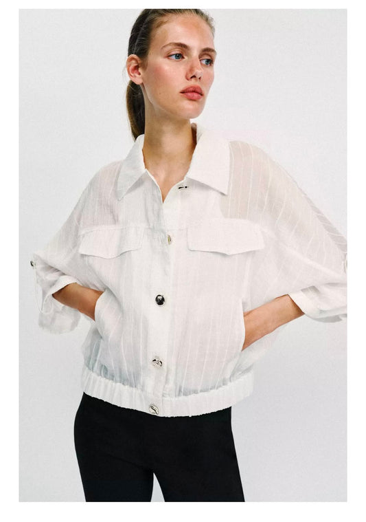 Shirt offwhite buttons