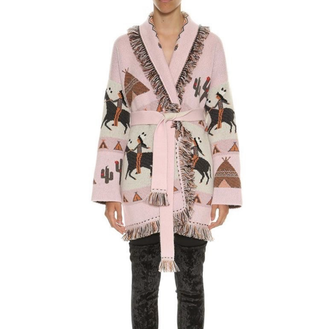 Cardigan Horse Print