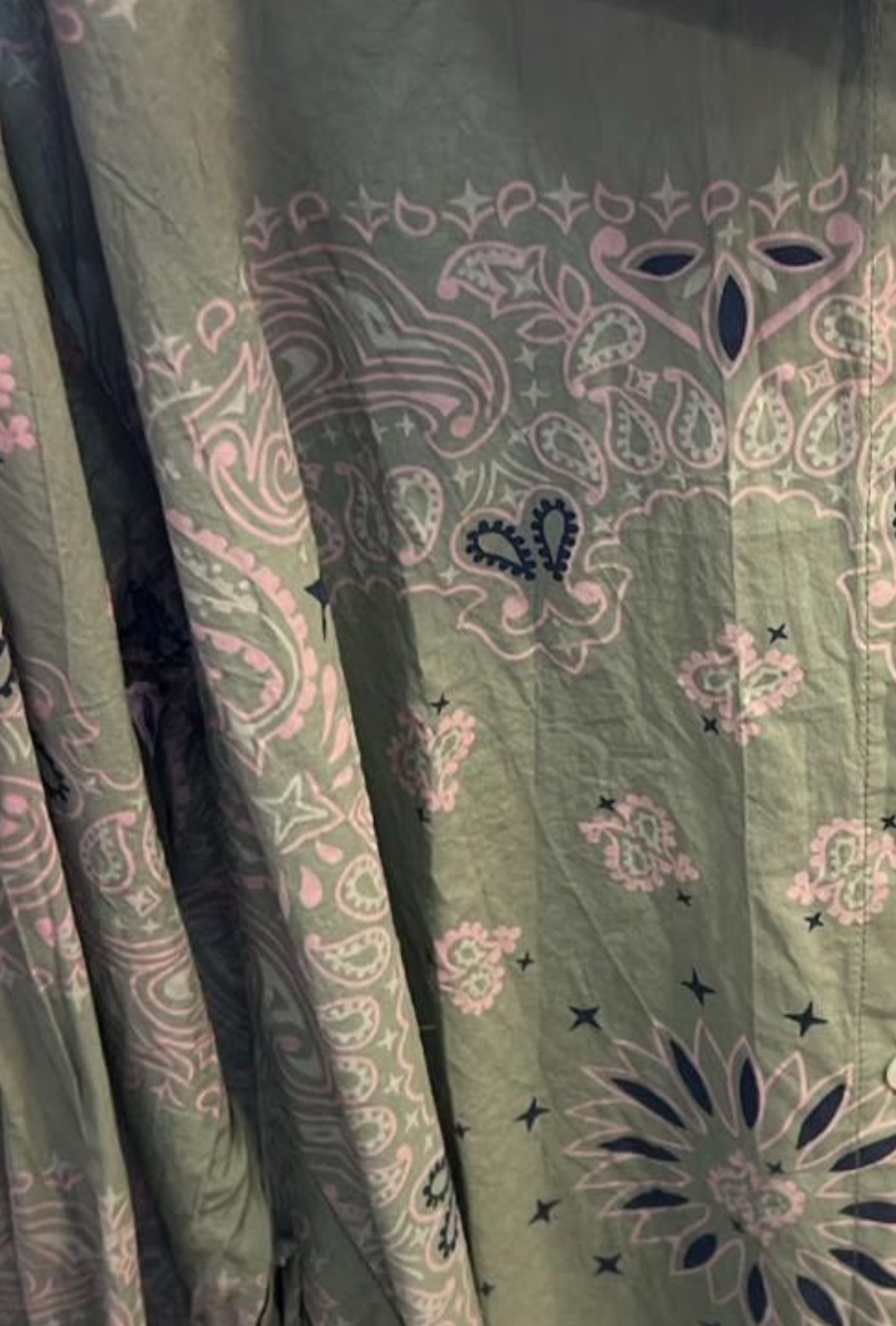 Set bandana + sarong olive pink