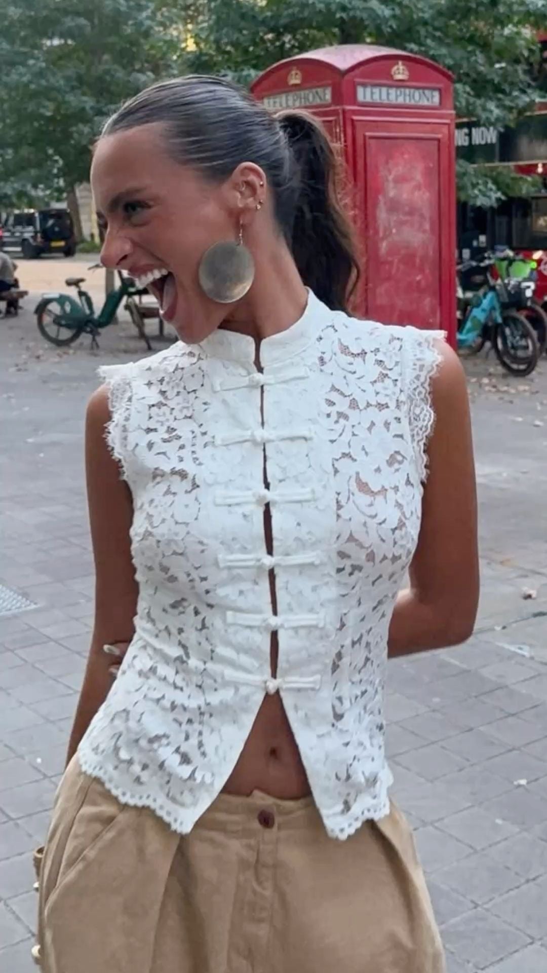 Vest lace white