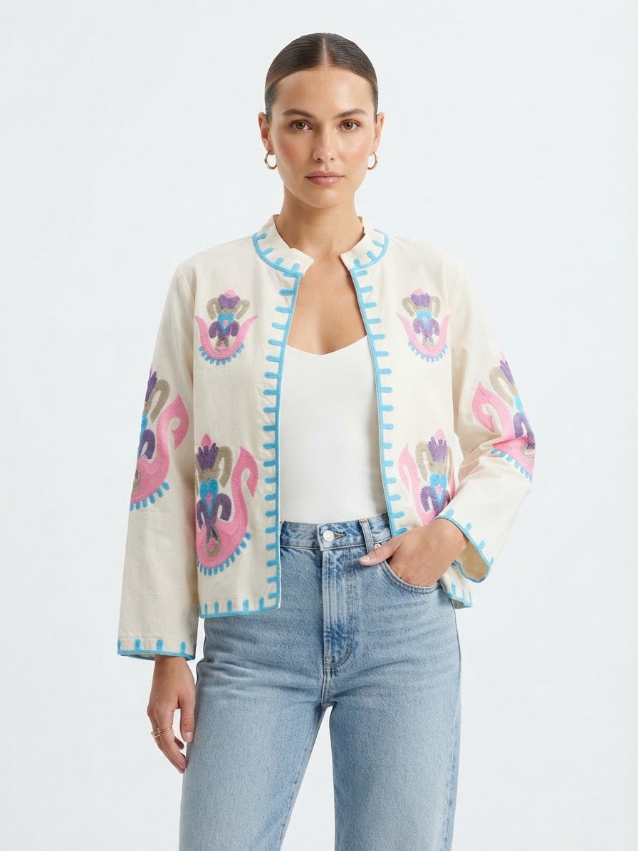 Jacket embroidery oversize