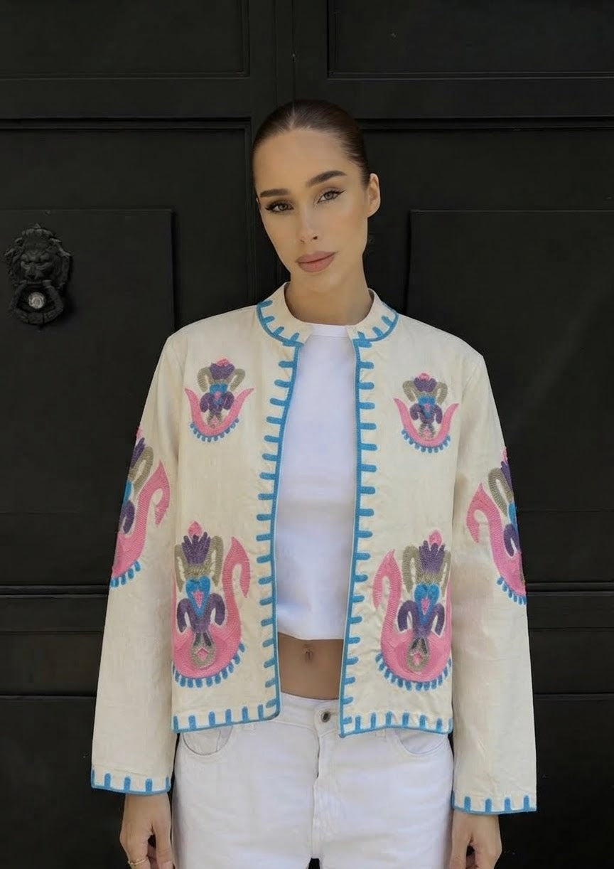 Jacket embroidery oversize