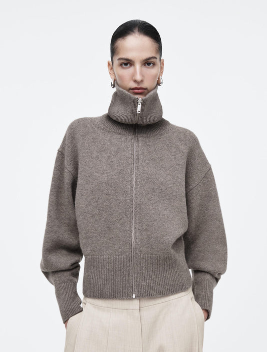 Cardigan Knit zipper