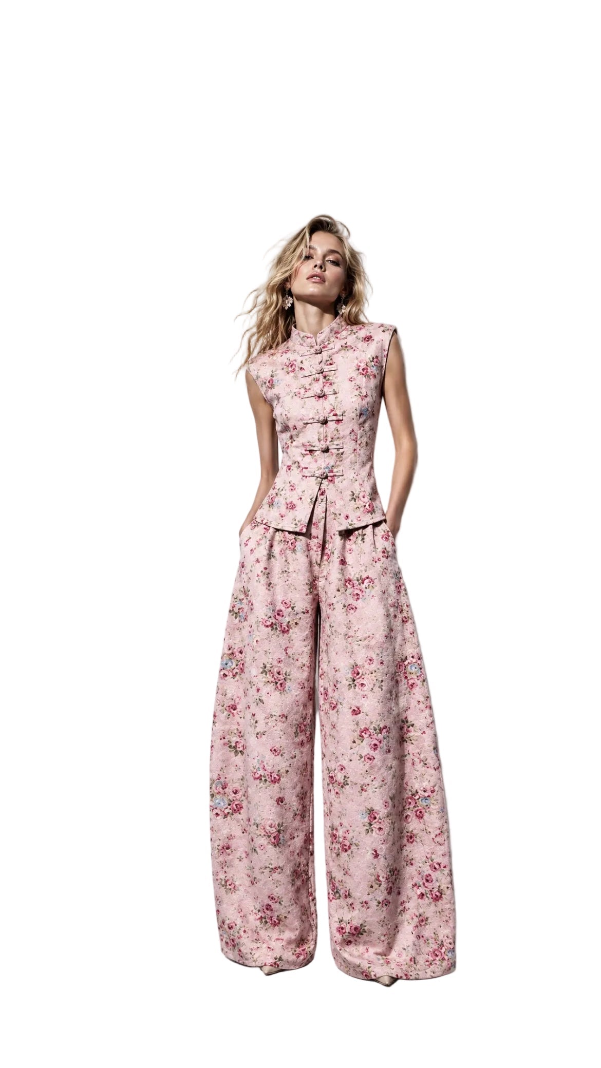 Set floral pink