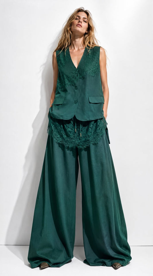 Set green lace