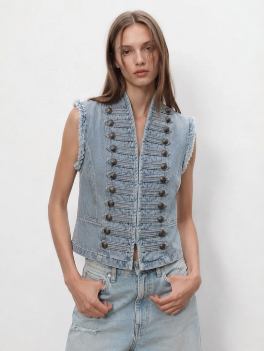 Vest blue napoleon