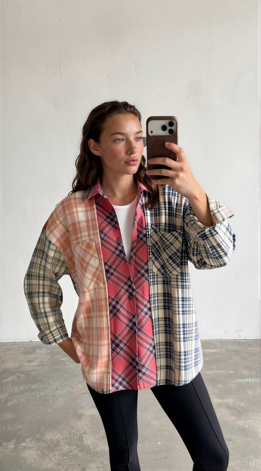 Shirt multicolor check