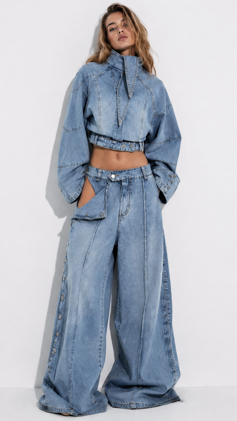 Set denim blue