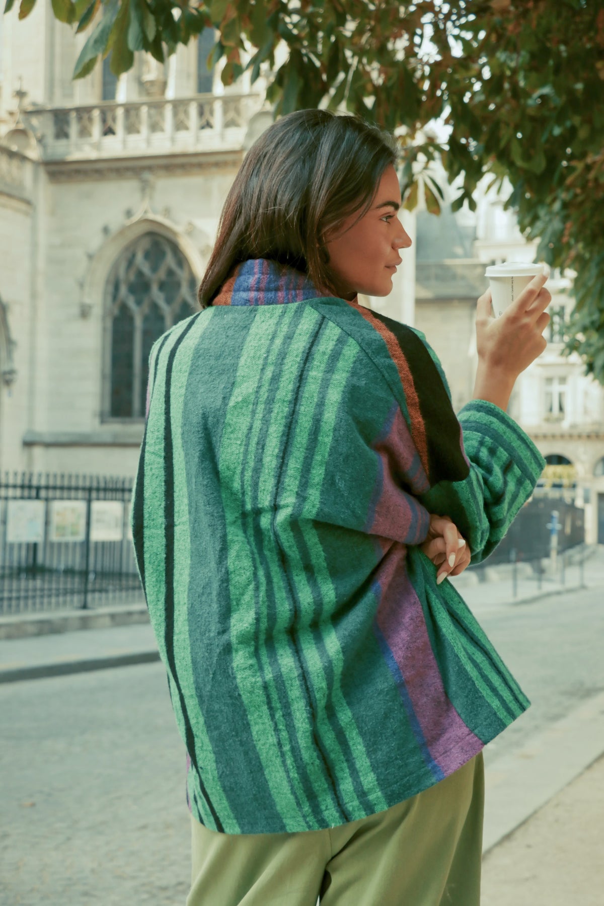 Jacket multicolor striped