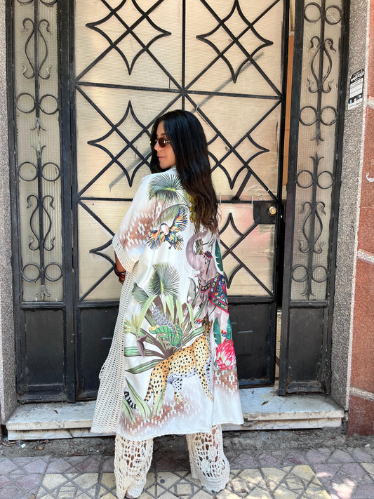Vintage beige kimono