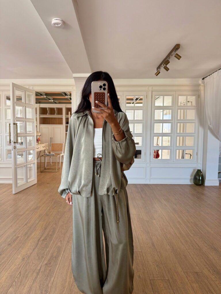 Silk olive set