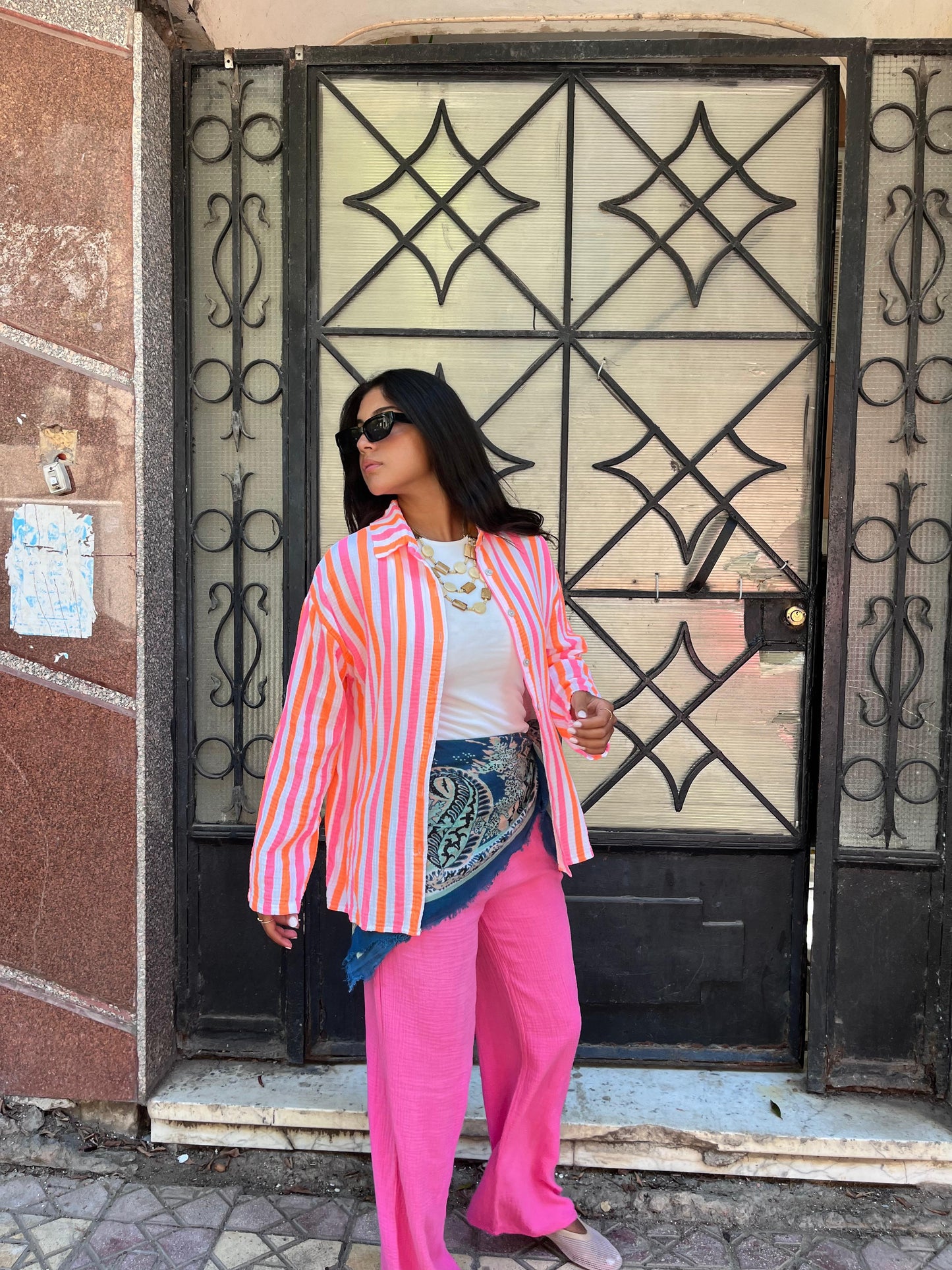 Stripe shirt colorful