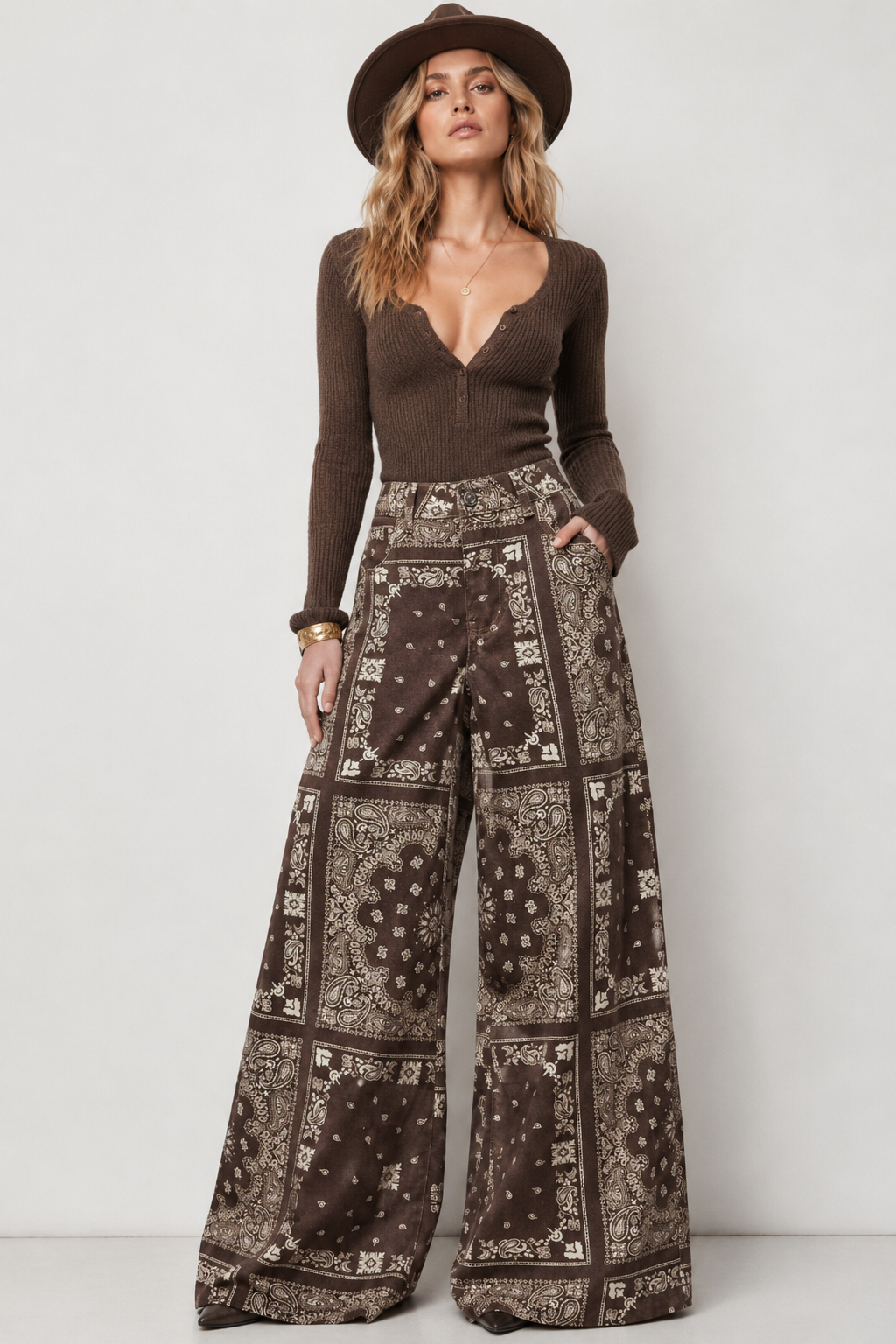 Pants bandana brown
